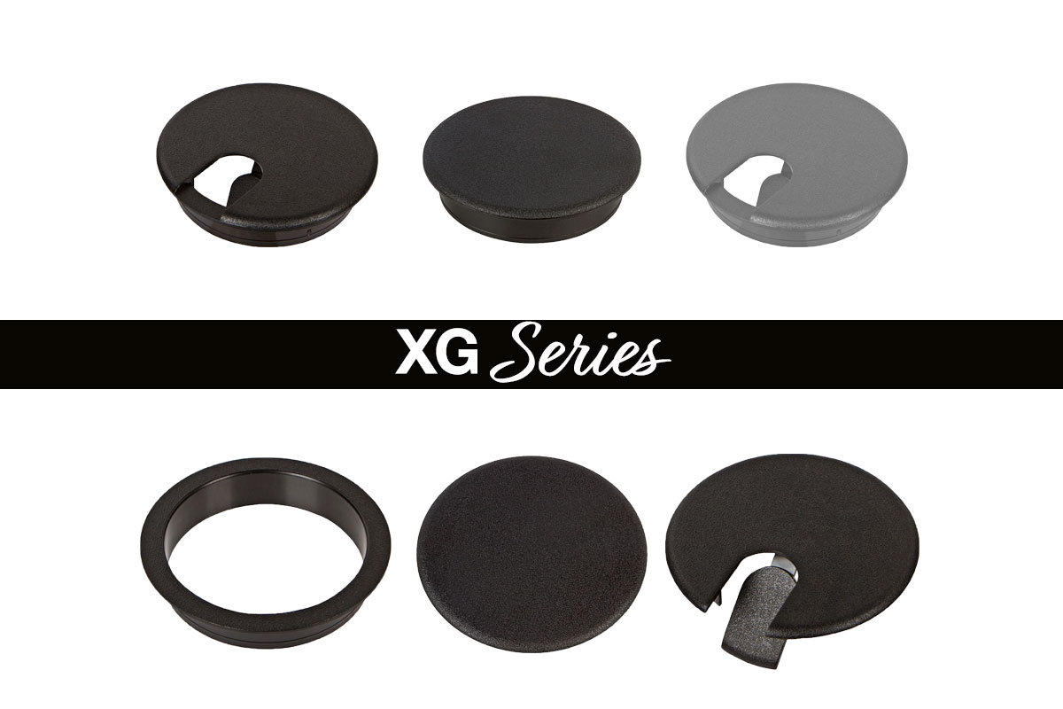Is the XG XG FLIPTOP® SERIES 3" HOLE DESK GROMMET metal or plastic